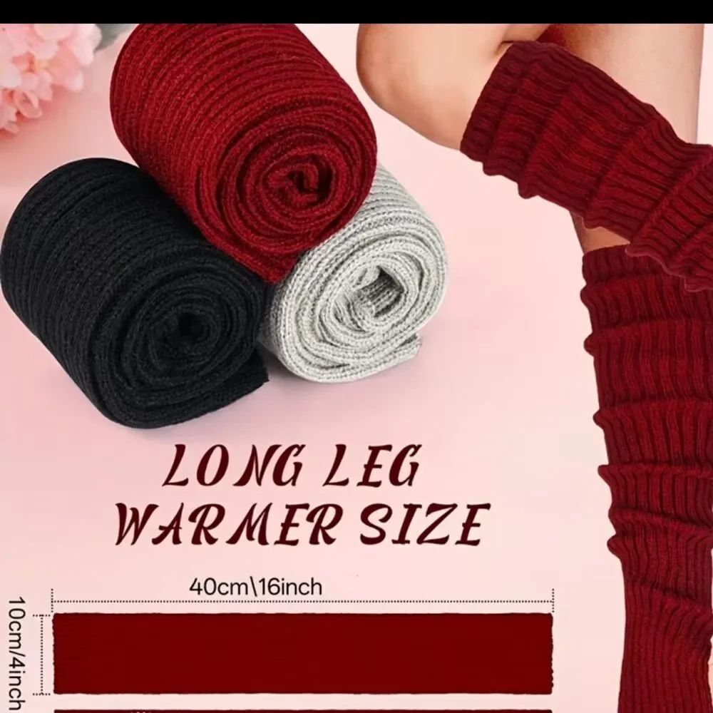Stylish Red and Black, Leg Warmers